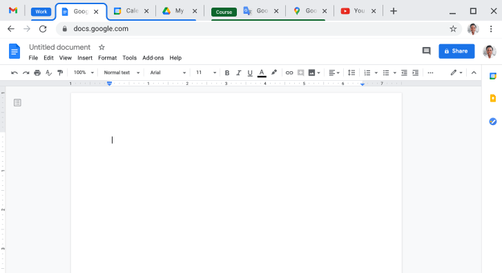Chrome’i brauseriaken, kus on kuvatud mitme vahelehe kombineerimine vahelehtede grupiks.